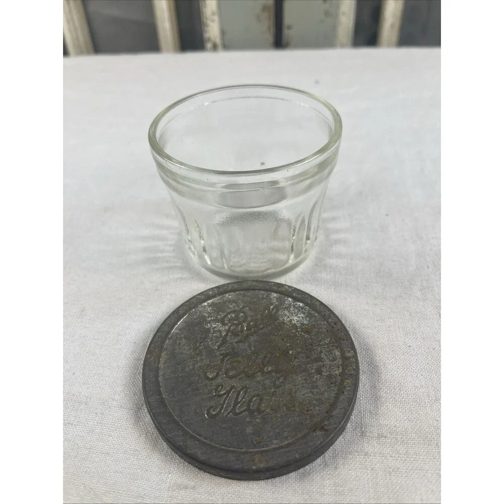 Vintage Ball Jelly Glass With Lid